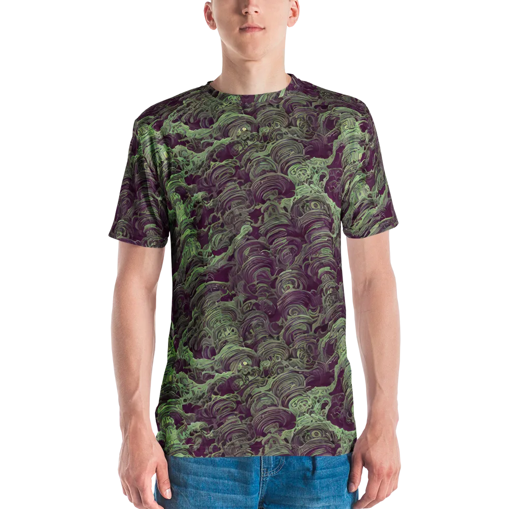 Knab Whorls on Men's Crew Neck T-Shirt — Front