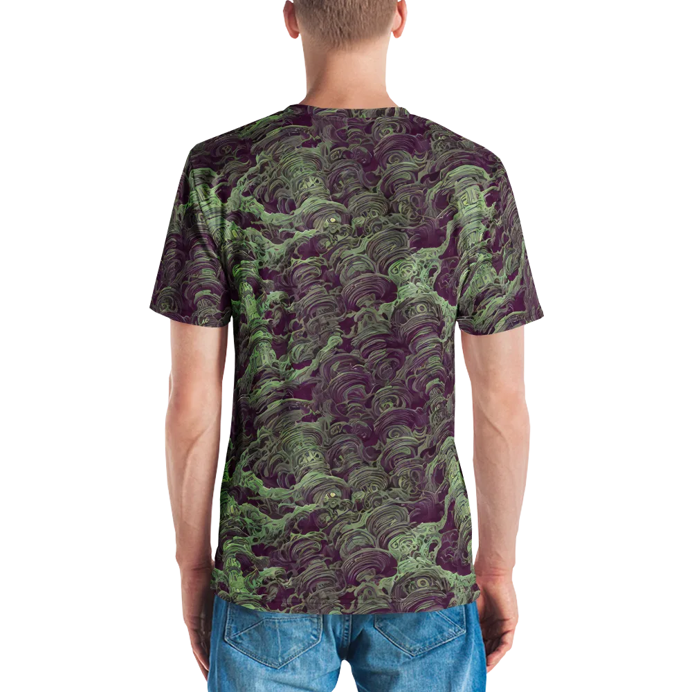 Knab Whorls on Men's Crew Neck T-Shirt — Back