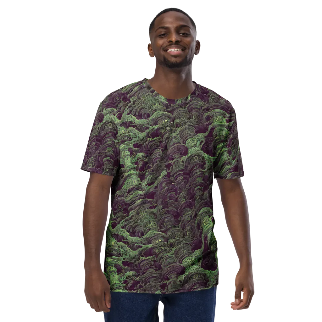 Knab Whorls on Men's Crew Neck T-Shirt — Front