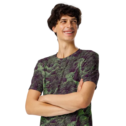 Knab Whorls on a Men's Crew Neck T-Shirt