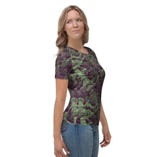 Knab Whorls on a Women's Crew Neck T-Shirt