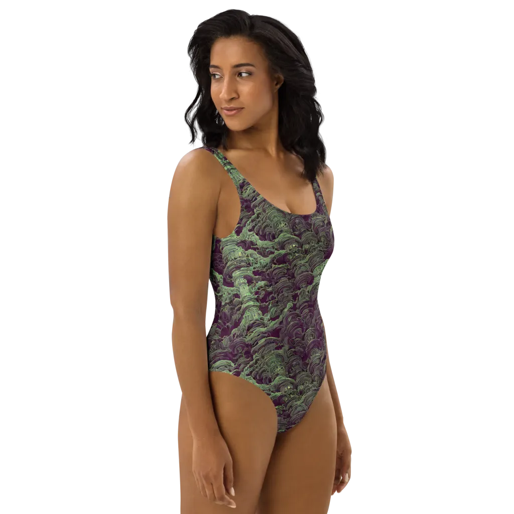 Knab Whorls on One-Piece Swimsuit — Right