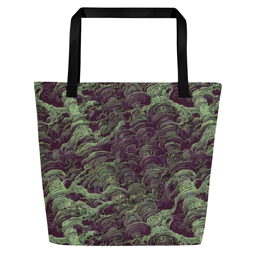Knab Whorls on Large Tote Bag W/ Pocket — Front