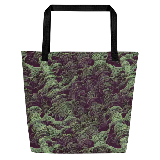 Knab Whorls on a Large Tote Bag W/ Pocket