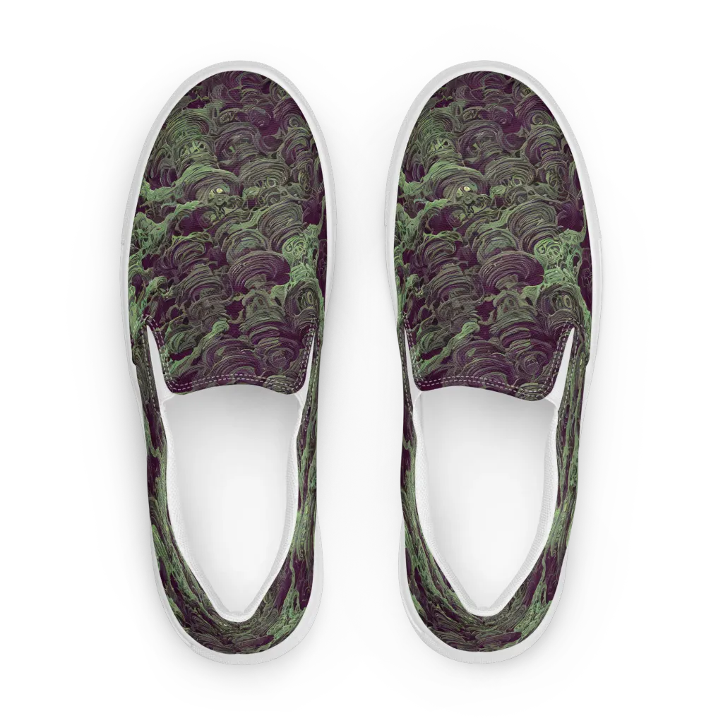 Knab Whorls on Women's Slip-On Canvas Shoes — Front