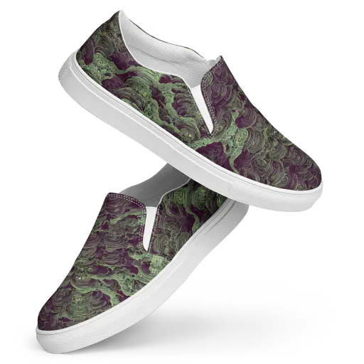 Knab Whorls on a Women's Slip-On Canvas Shoes