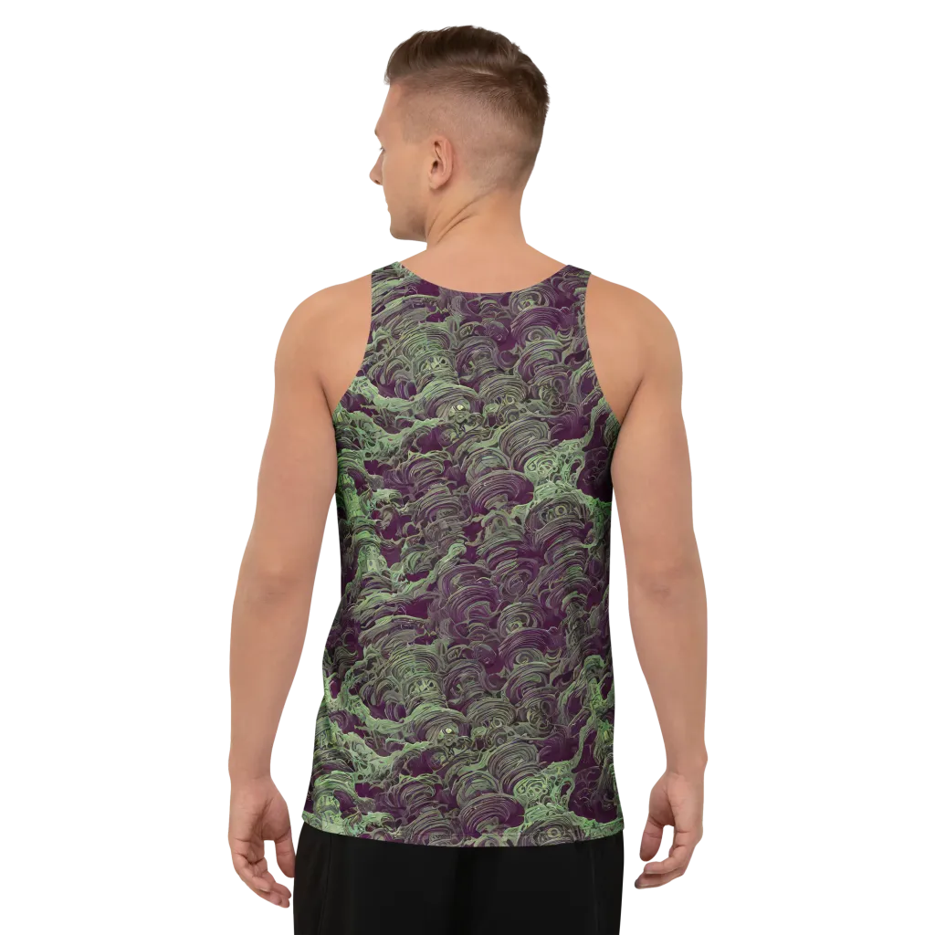 Knab Whorls on Men's Tank Top — Back