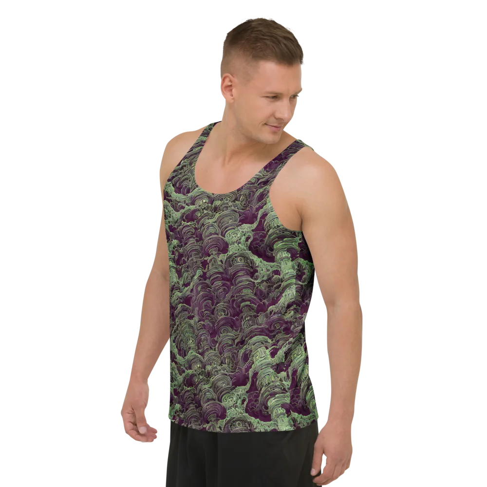 Knab Whorls on Men's Tank Top — Left Front