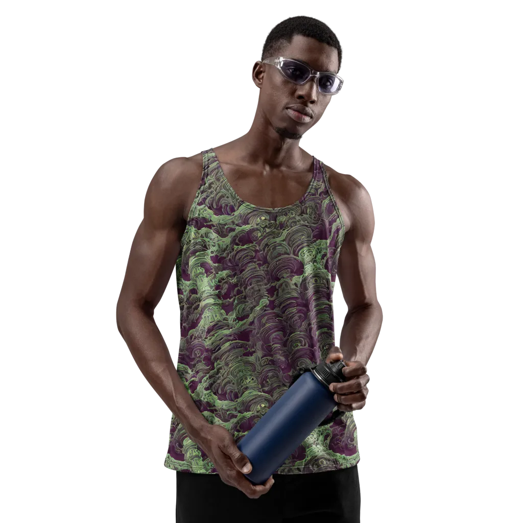 Knab Whorls on Men's Tank Top — Front