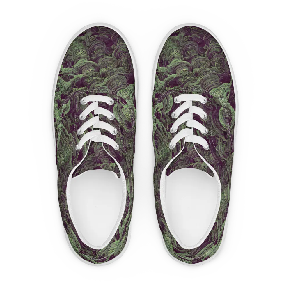Knab Whorls on Men's Lace-Up Canvas Shoes — Front