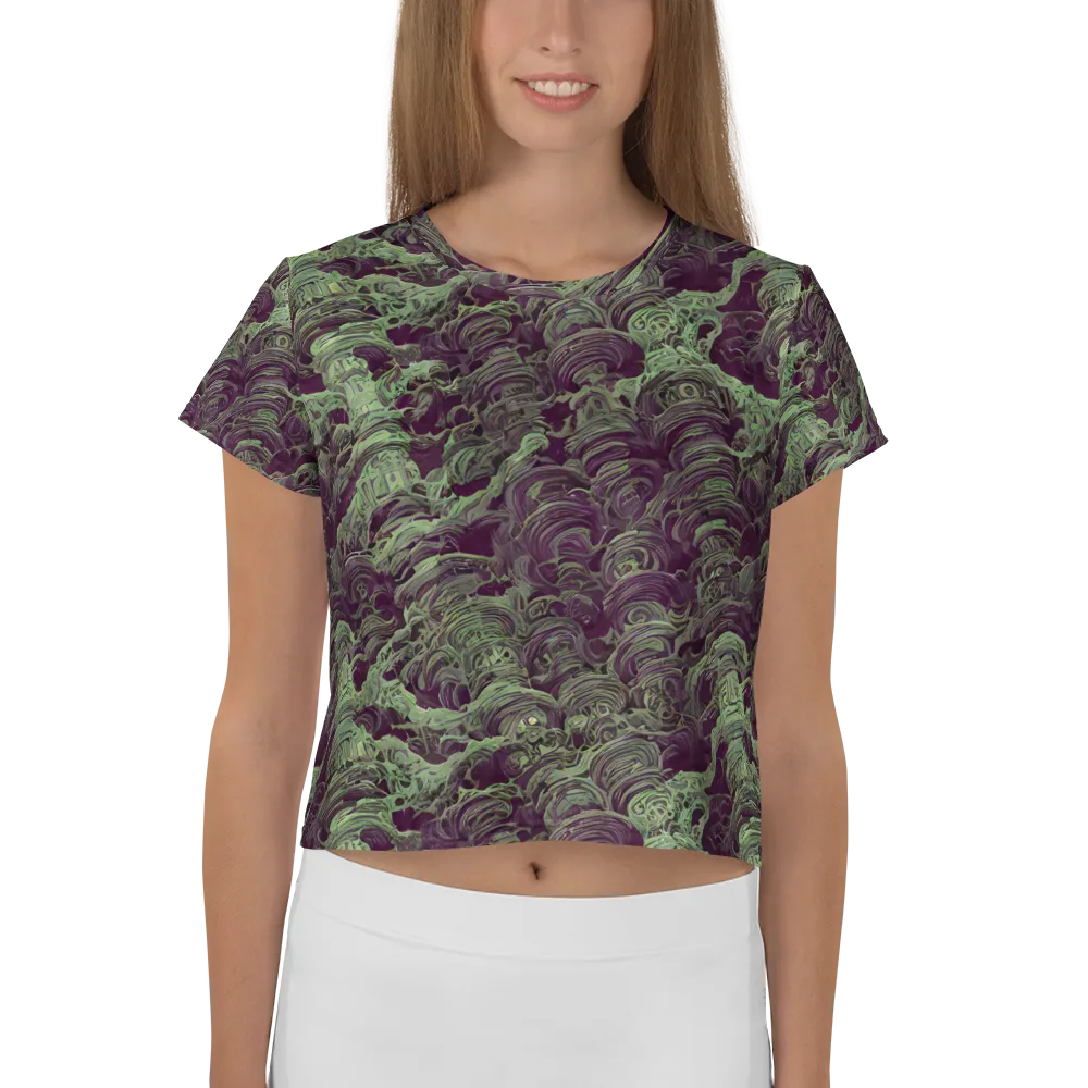 Knab Whorls on Crop Tee — Front