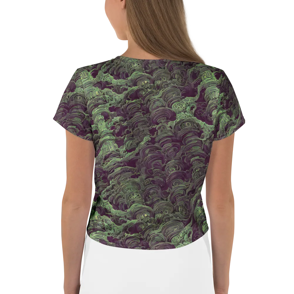 Knab Whorls on Crop Tee — Back