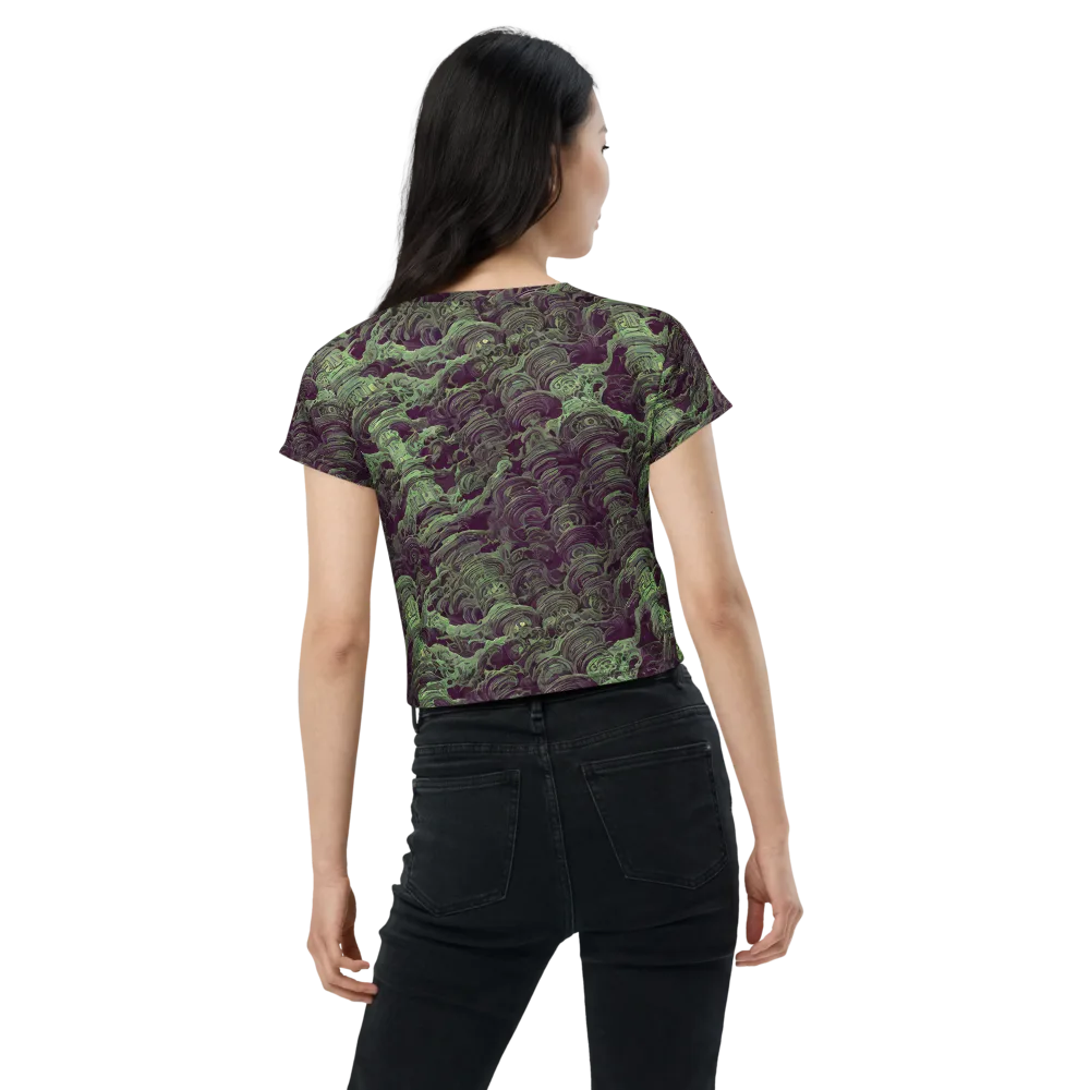 Knab Whorls on Crop Tee — Back