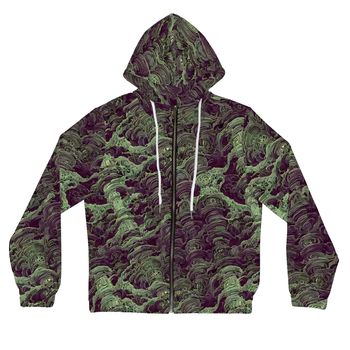 Knab Whorls on Women's Full-Zip Hoodie — Front
