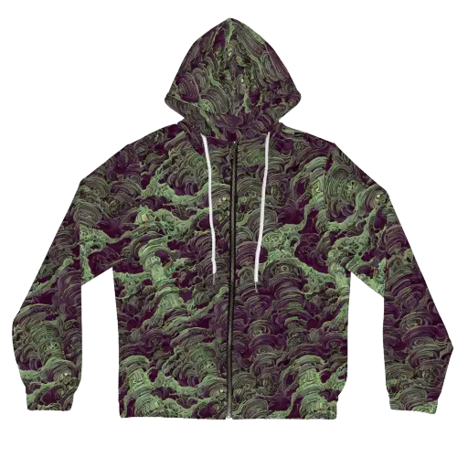 Knab Whorls on a Women's Full-Zip Hoodie