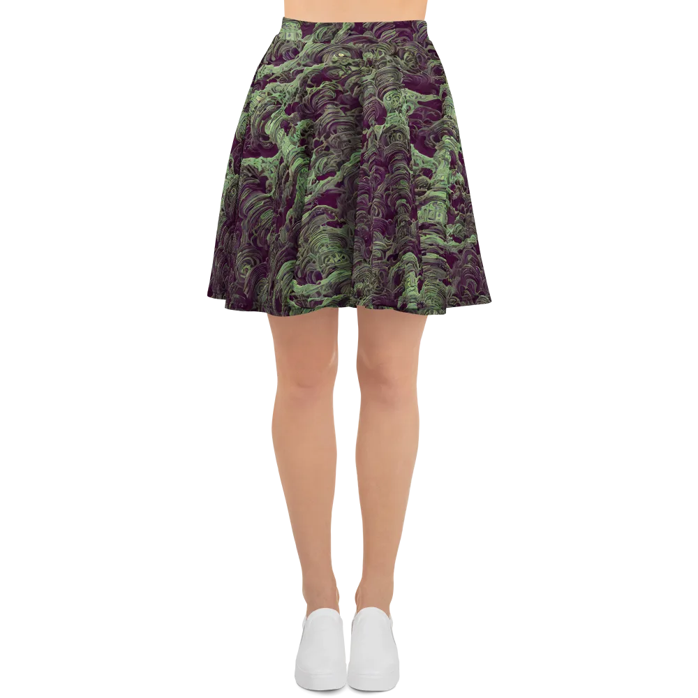 Knab Whorls on Skater Skirt — Front