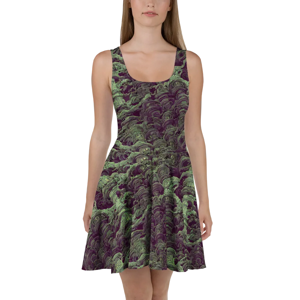 Knab Whorls on Skater Dress — Front