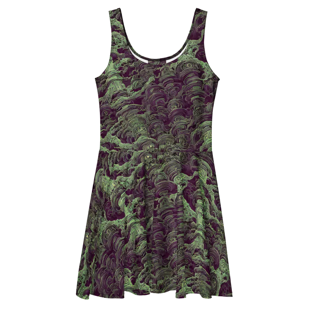 Knab Whorls on Skater Dress — Front