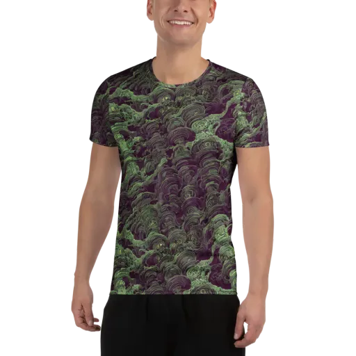 Knab Whorls on a Men's Athletic T-Shirt