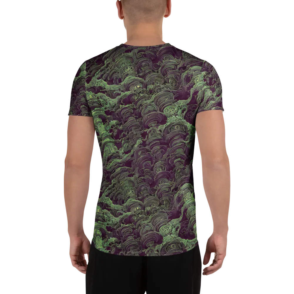 Knab Whorls on Men's Athletic T-Shirt — Back
