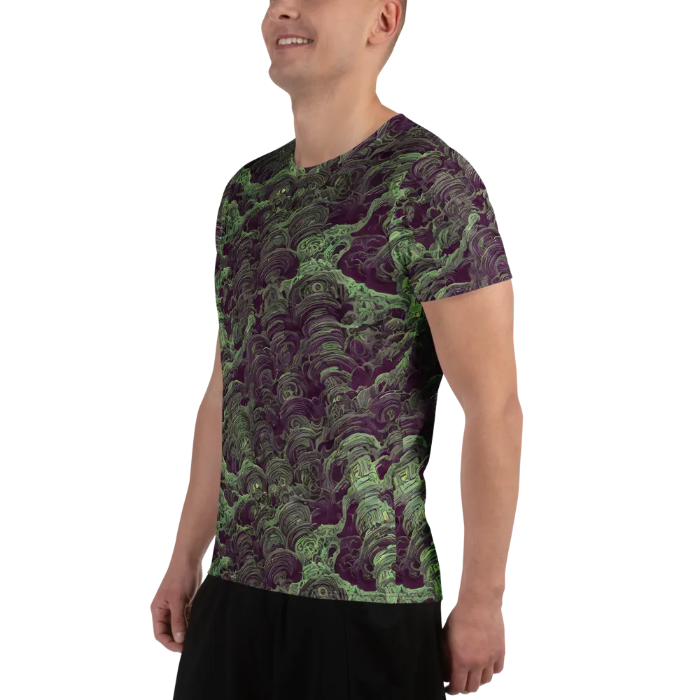 Knab Whorls on Men's Athletic T-Shirt — Left
