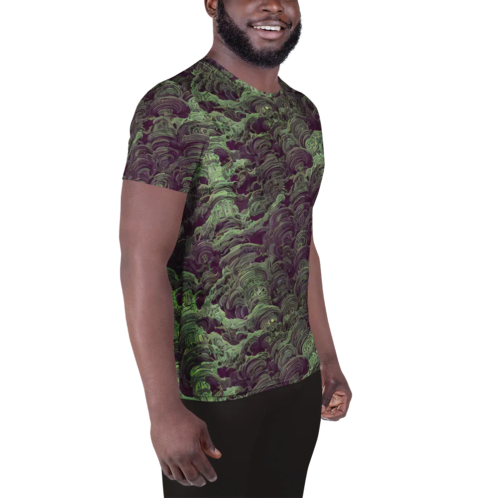 Knab Whorls on Men's Athletic T-Shirt — Right