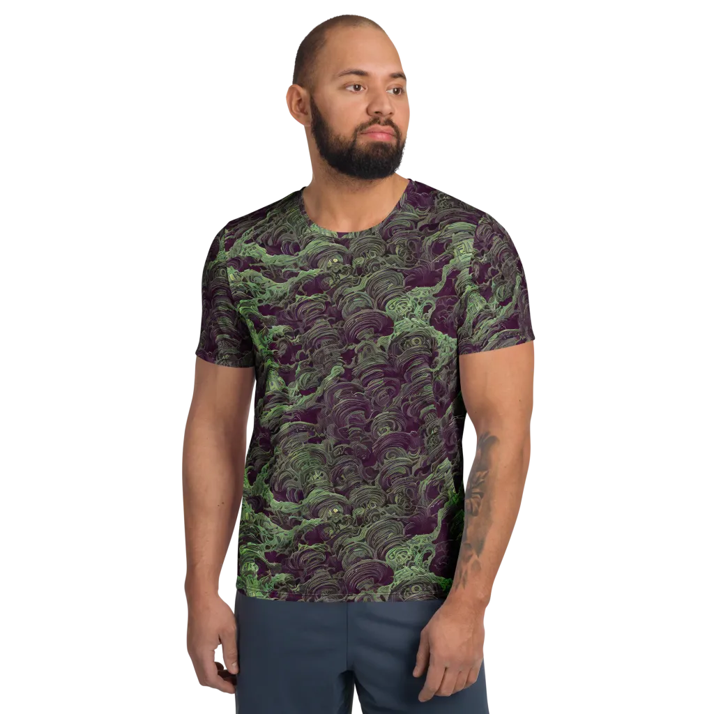 Knab Whorls on Men's Athletic T-Shirt — Front