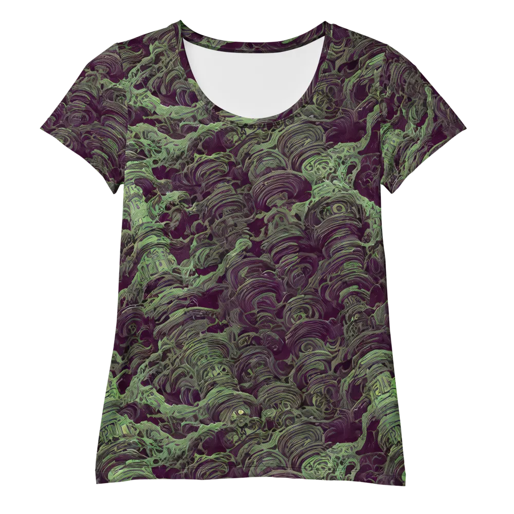 Knab Whorls on Women's Athletic T-Shirt — Front