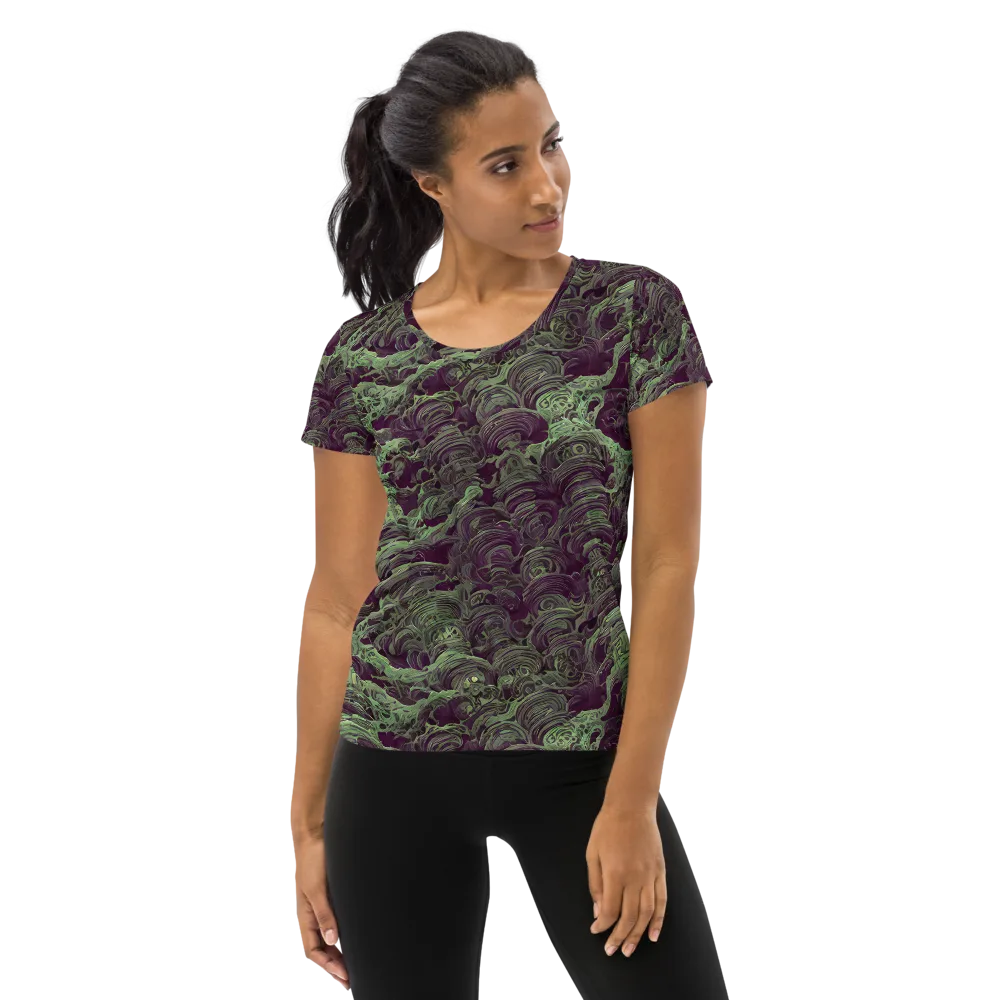 Knab Whorls on Women's Athletic T-Shirt — Front