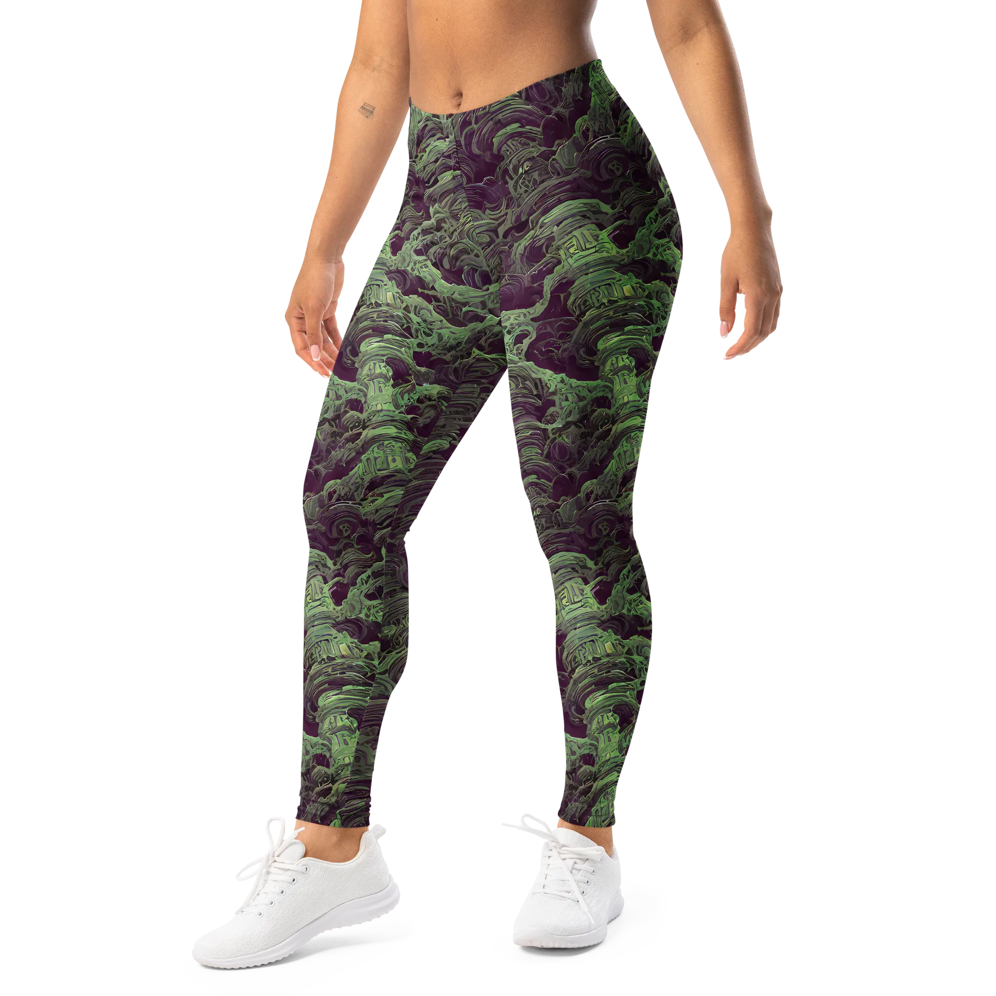 Knab Whorls on Leggings — Left Front