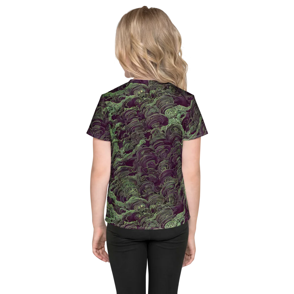 Knab Whorls on Kids Crew Neck T-Shirt — Back