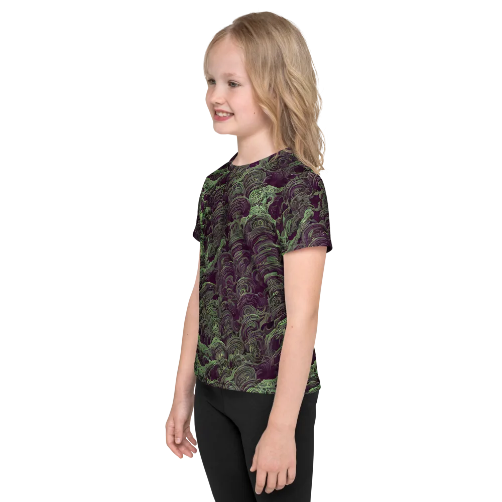 Knab Whorls on Kids Crew Neck T-Shirt — Left