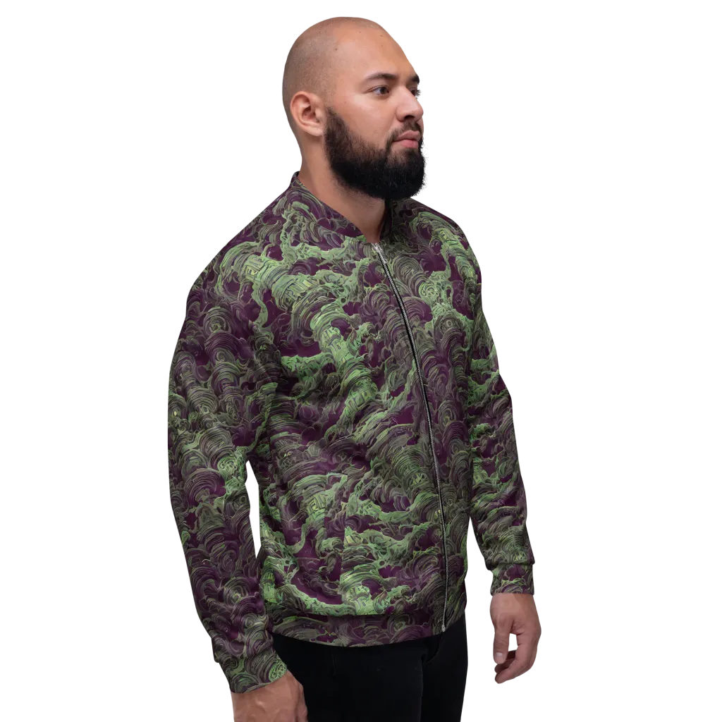 Knab Whorls on Bomber Jacket — Right
