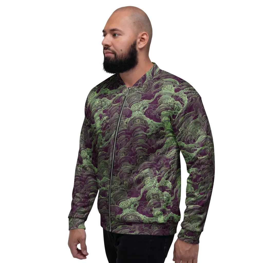 Knab Whorls on Bomber Jacket — Left