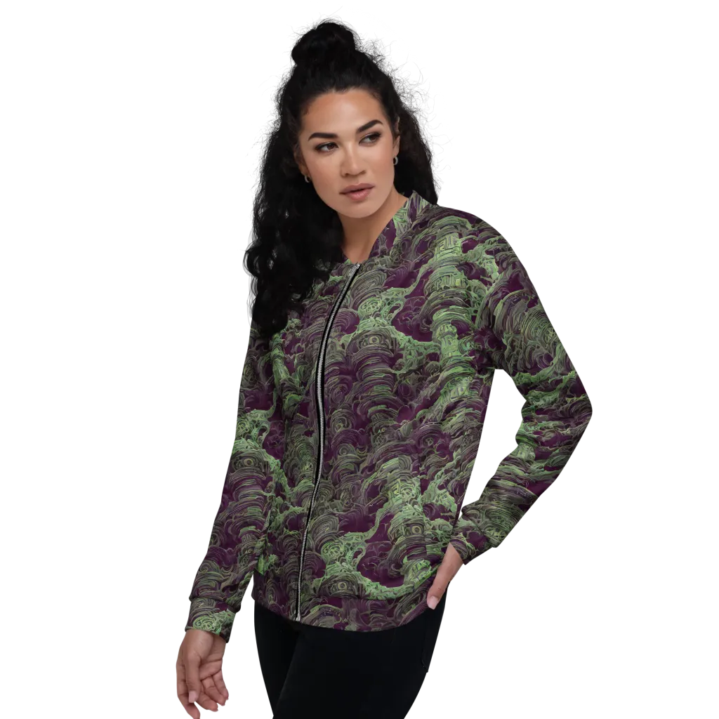 Knab Whorls on Bomber Jacket — Left