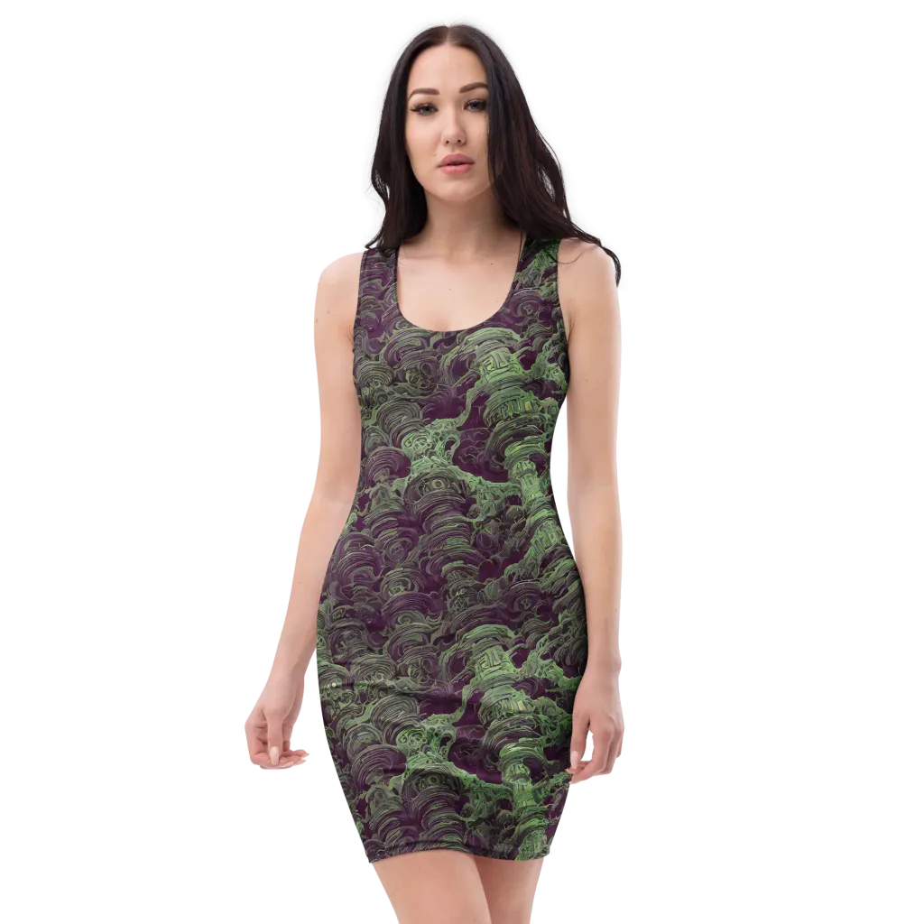 Knab Whorls on Bodycon Dress — Front