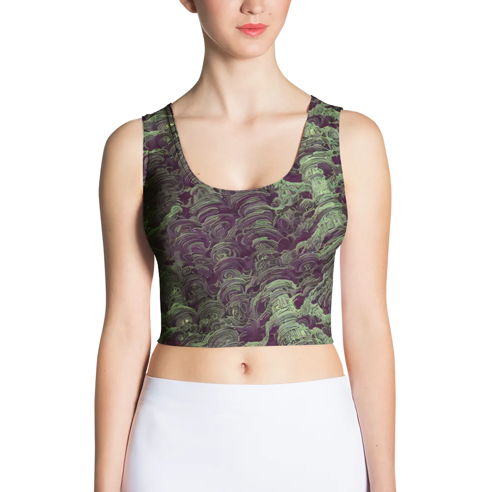 Knab Whorls on Crop Top — Front