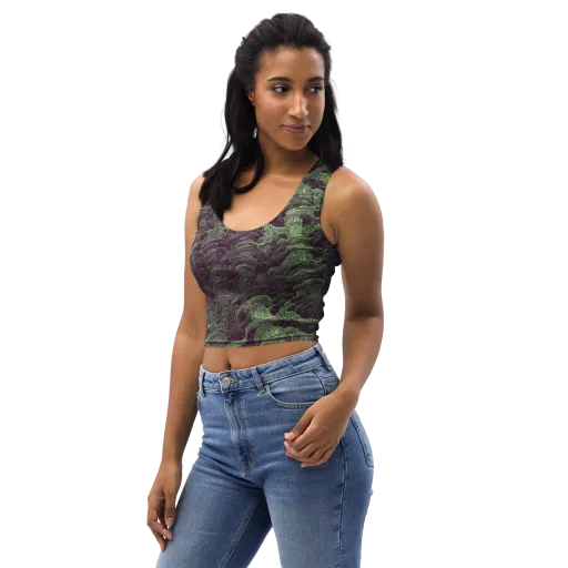 Knab Whorls on a Crop Top