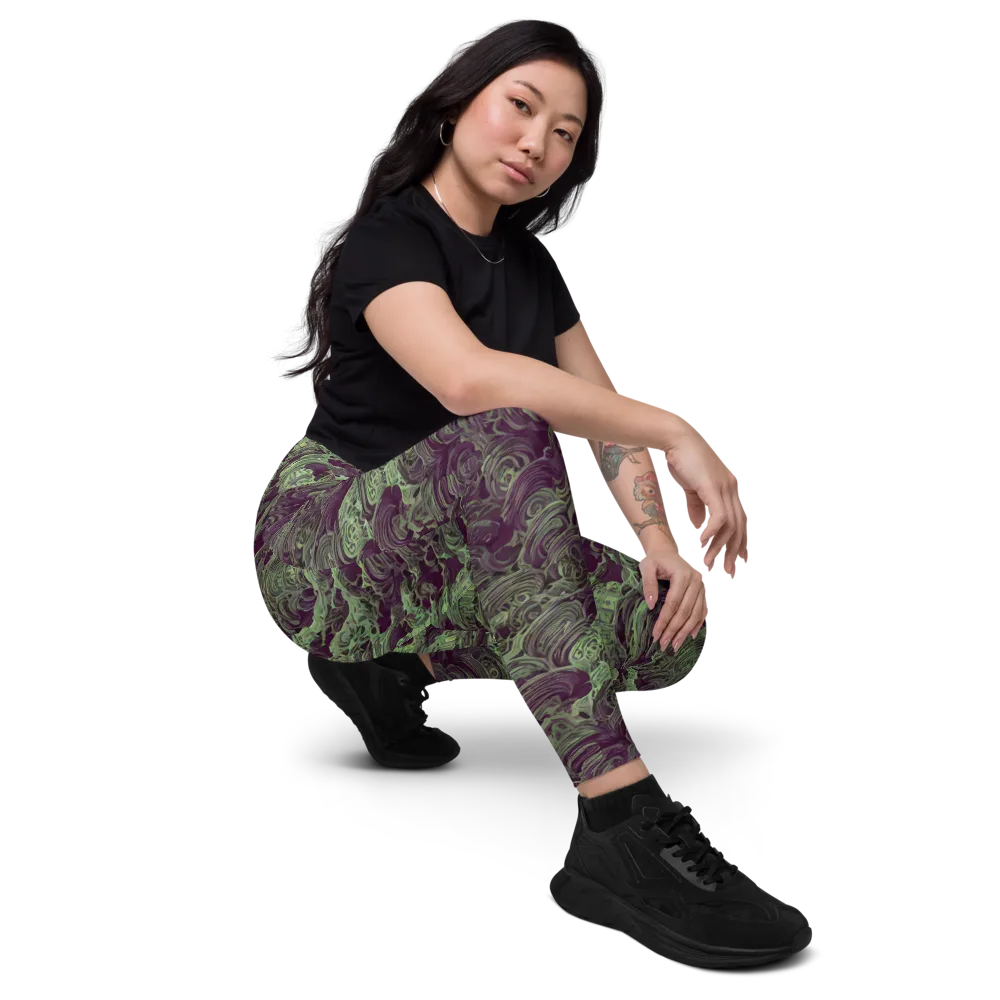 Knab Whorls on Leggings with Pockets — Right Front