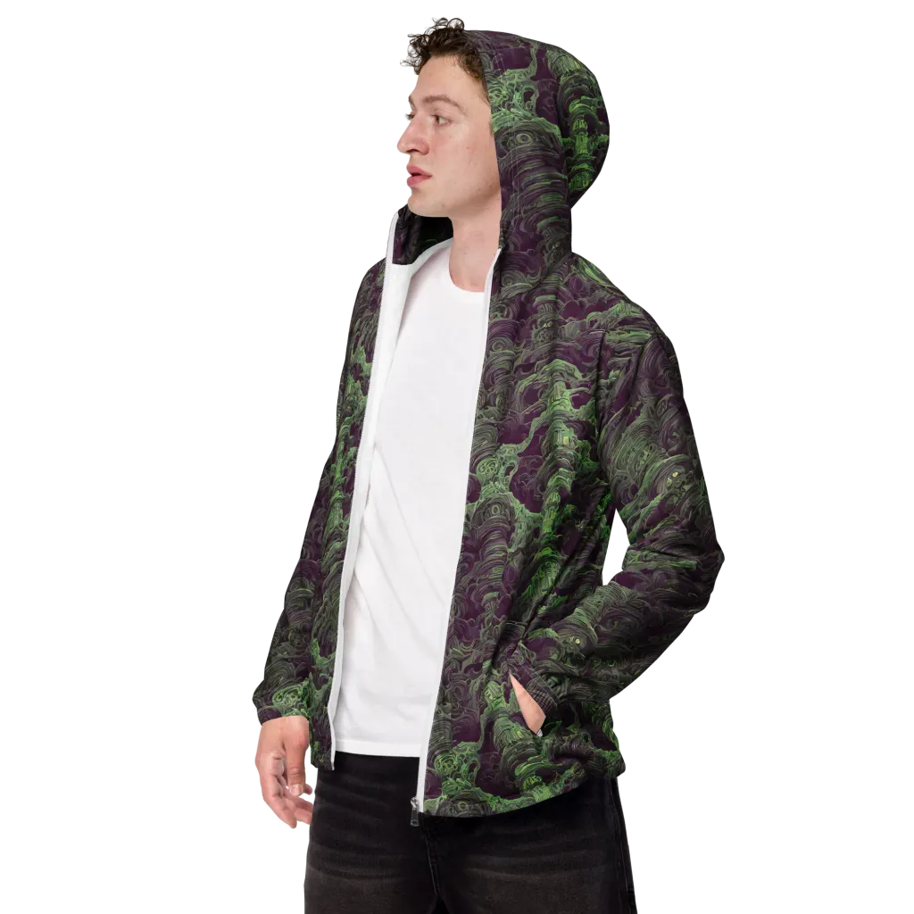 Knab Whorls on Men's Windbreaker — Left Front