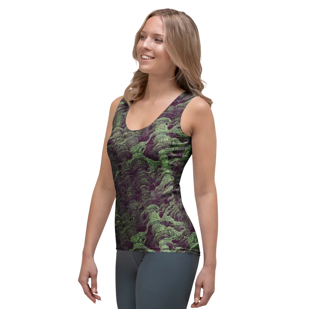 Knab Whorls on Women's Tank Top — Left Front