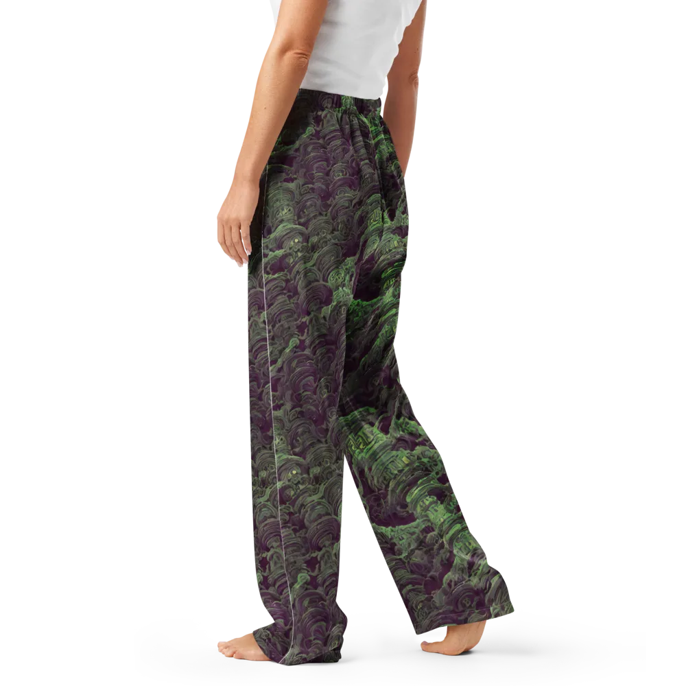 Knab Whorls on Women's Pajama Pants — Left