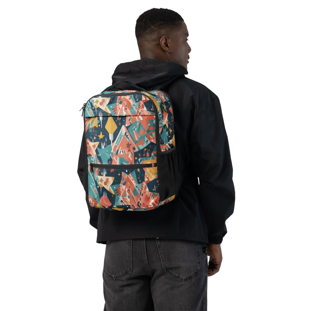 Neon Supper Club on Utility Backpack — Back
