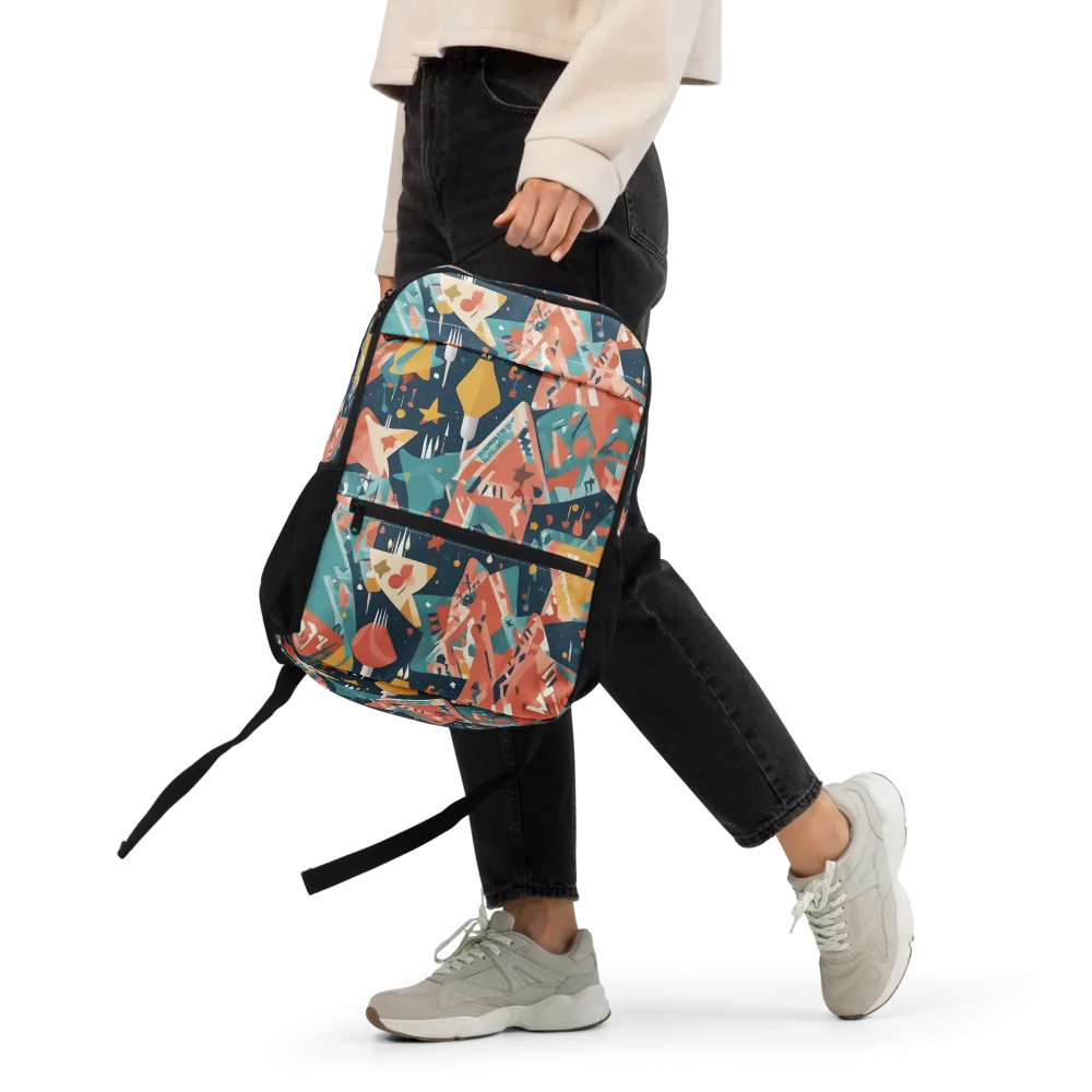 Neon Supper Club on Utility Backpack — Front