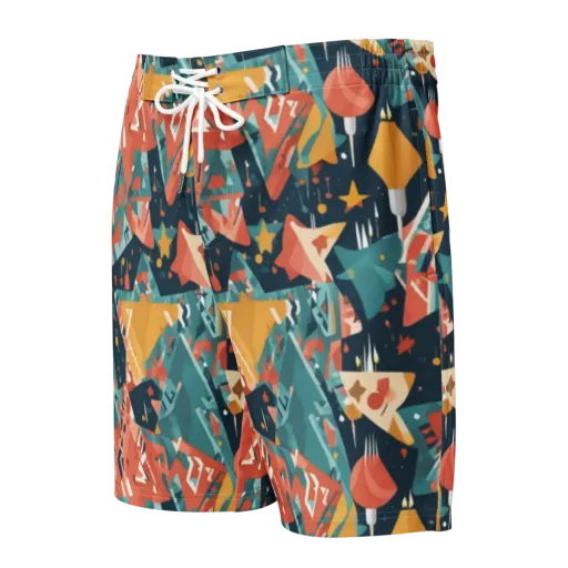 Neon Supper Club on a Men's Board Shorts