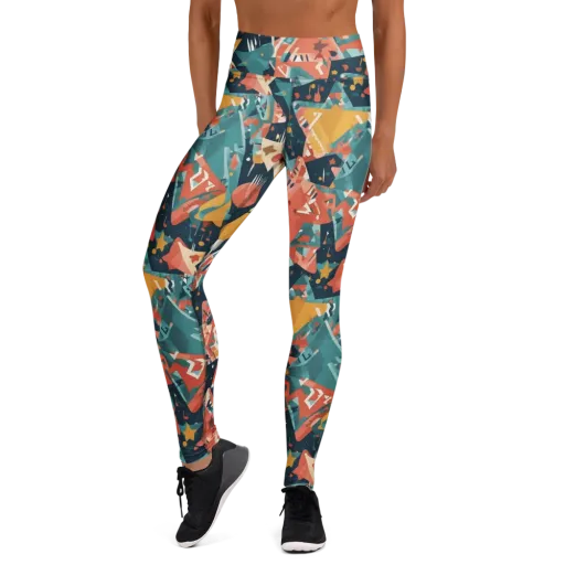 Neon Supper Club on a Yoga Leggings