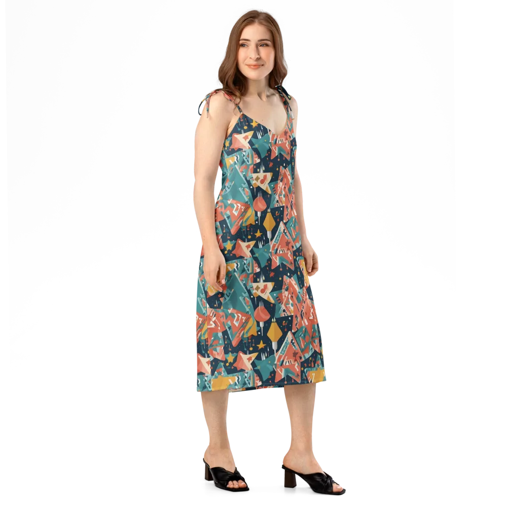 Neon Supper Club on Slip Dress — Right Front