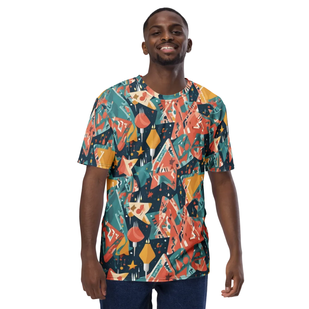 Neon Supper Club on Men's Crew Neck T-Shirt — Front