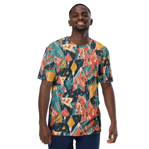 Neon Supper Club on a Men's Crew Neck T-Shirt