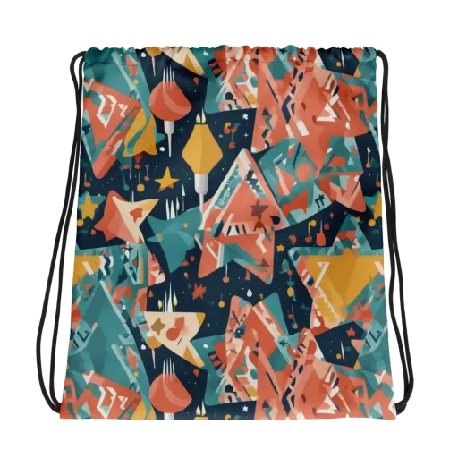 Neon Supper Club on a Drawstring Bag